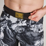Calções de MMA Leone IUTER Barbed Wire AB04IU Preto-Combat Arena