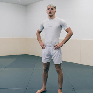 Calções de MMA Manto Shield Branco-Combat Arena