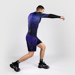 Calções de MMA Venum Tekken 8 Kazuya Preto-violeta-Combat Arena