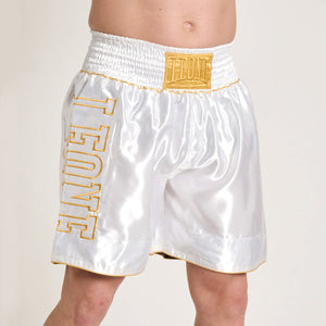 Calções de Boxe Leone DNA Premium AB233 Branco-Combat Arena