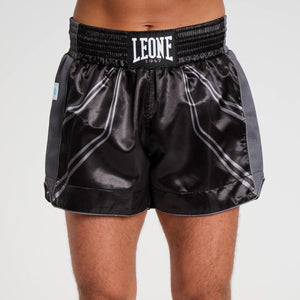 Calções kick WAKO Leone AB996 Preto-Combat Arena