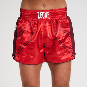 Calções kick WAKO Leone AB996 Vermelho-Combat Arena