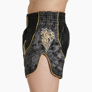 Calções kick-thai Leone Elite AB879 Preto-Combat Arena