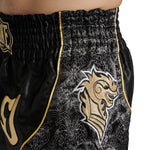 Calções kick-thai Leone Elite AB879 Preto-Combat Arena