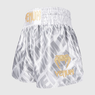 Calções kick-tailandeses Venum Contender XT Branco-prata 