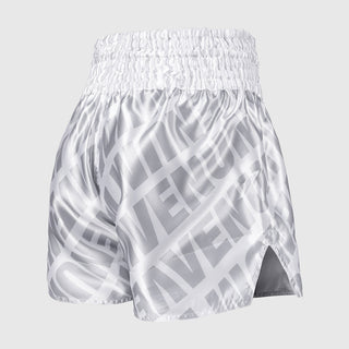 Calções kick-tailandeses Venum Contender XT Branco-prata 