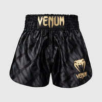 Calções kick-tailandeses Venum Contender XT Preto-ouro-Combat Arena