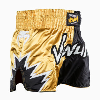 Calções kick-tailandeses Venum Inferno 2.0 Preto-dourado-Combat Arena