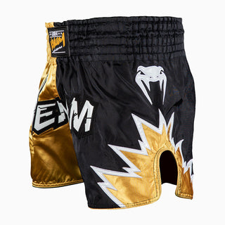 Calções kick-tailandeses Venum Inferno 2.0 Preto-dourado-Combat Arena