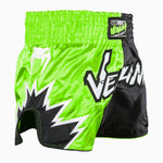 Calções kick-tailandeses Venum Inferno 2.0 Verde-preto-Combat Arena