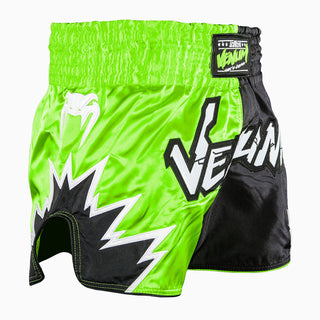 Calções kick-tailandeses Venum Inferno 2.0 Verde-preto-Combat Arena