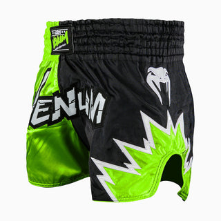 Calções kick-tailandeses Venum Inferno 2.0 Verde-preto-Combat Arena