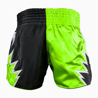 Calções kick-tailandeses Venum Inferno 2.0 Verde-preto-Combat Arena