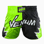 Calções kick-tailandeses Venum Inferno 2.0 Verde-preto-Combat Arena