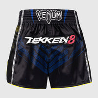 Calções kick-tailandeses Venum Tekken 8 King Preto-amarelo-Combat Arena