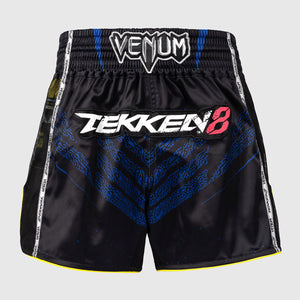 Calções kick-tailandeses Venum Tekken 8 King Preto-amarelo-Combat Arena