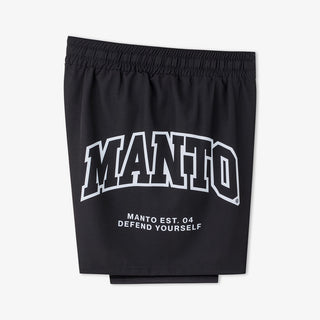Pantaloncini MMA Manto Varsity Nero-Combat Arena