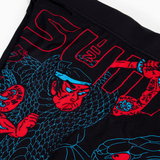 Calções de compressão Half Sumo Black Mamba Neon 