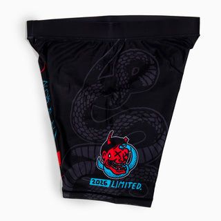 Calções de compressão Half Sumo Black Mamba Neon 