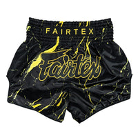 Calções de Kickboxing-Thai Fairtex BS1947 Black Marble