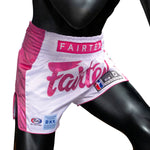 Calções kick-tailandeses Fairtex Pink Strike Edição Limitada 