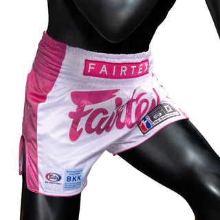 Calções kick-tailandeses Fairtex Pink Strike Edição Limitada 