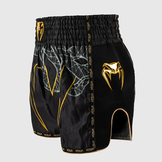 Calções kick-tailandeses Venum Serpenti Preto 