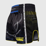 Calções kick-tailandeses Venum Tekken 8 King Preto-amarelo 