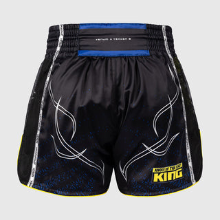 Calções kick-tailandeses Venum Tekken 8 King Preto-amarelo 