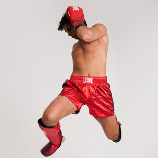 Calções kick WAKO Leone AB996 Vermelho 