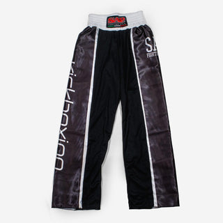 Calças SAP WAKO Competição de Kickboxing Preto-Combat Arena