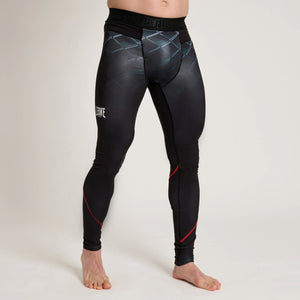 Pantaloni a compressione Leone MMA Cage AB974 Grigio scuro-Combat Arena