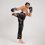 Calças de Kickboxing WAKO Leone AB992 Preto 