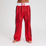 Calças de Kickboxing WAKO Leone AB992 Vermelho 
