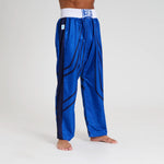 Calças de Kickboxing WAKO Leone AB992 Azul 