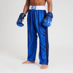Calças de Kickboxing WAKO Leone AB992 Azul 