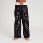 Calças de Kickboxing WAKO Leone AB992 Preto 