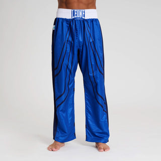 Calças de Kickboxing WAKO Leone AB992 Azul 