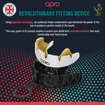 Paradenti Opro Instant Custom-Fit per apparecchio Trasparente-Combat Arena