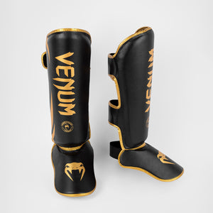 Caneleiras Venum Challenger Preto-ouro 