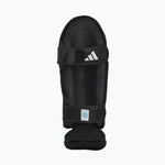 Caneleiras com para-pé Adidas Pro Kickboxing WAKO Preto-branco 