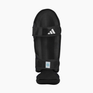 Caneleiras com para-pé Adidas Pro Kickboxing WAKO Preto-branco 