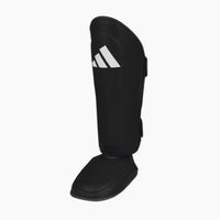 Caneleiras com para-pé Adidas Pro Kickboxing WAKO Preto-branco 