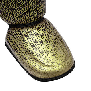 Caneleiras com parapeito Adidas Pro Kickboxing WAKO Preto-ouro 