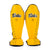 Caneleiras Fairtex Competição SP5 com protetor de pés Amarelo 