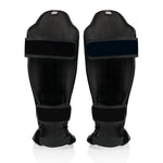 Caneleiras Fairtex Competição SP5 com proteção de pés Preto 