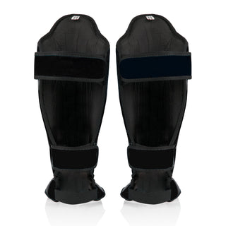 Caneleiras Fairtex Competição SP5 com proteção de pés Preto 