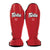 Caneleiras Fairtex Competição SP5 com protetor de pés Vermelho 