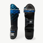 Caneleiras Leone MMA Cage PT163 Azul 