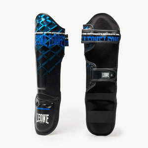 Caneleiras Leone MMA Cage PT163 Azul 